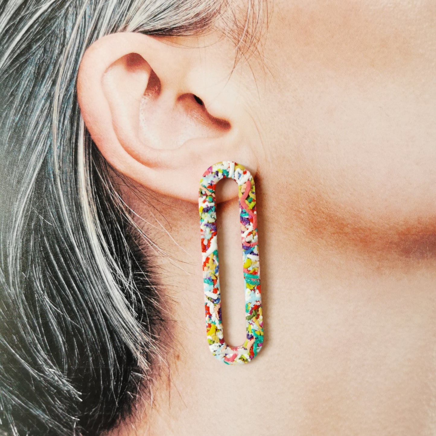 Sprinkle stretched donut