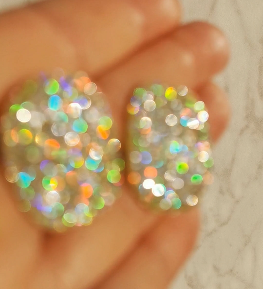 Hologram summer stud