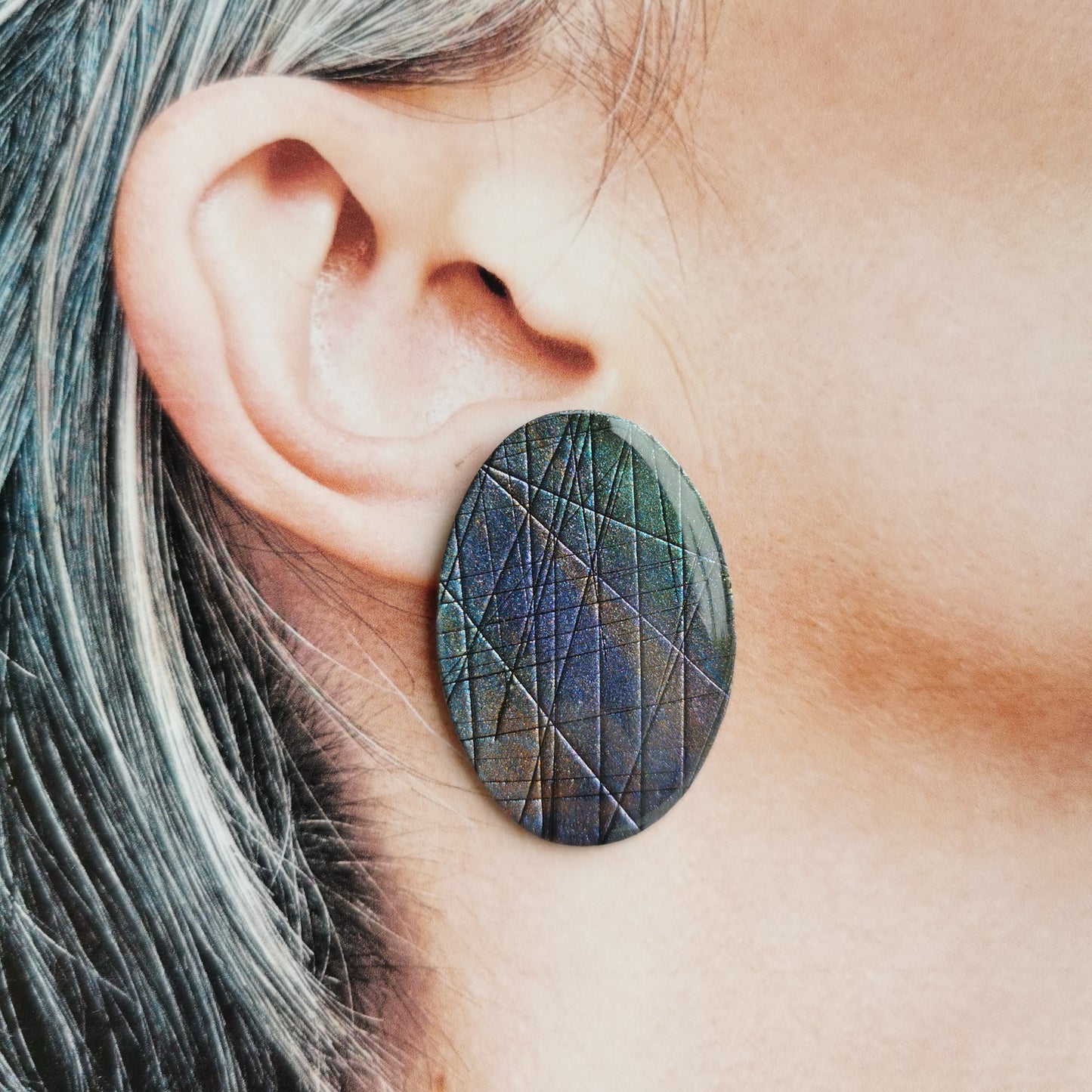 Labradoriet maxi stud