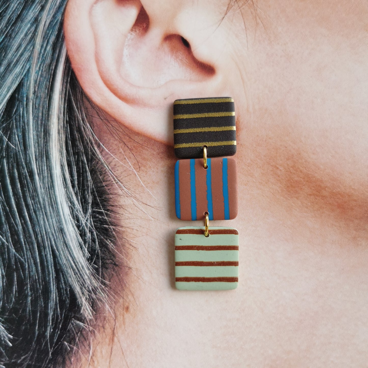 STRIPED fall dangles