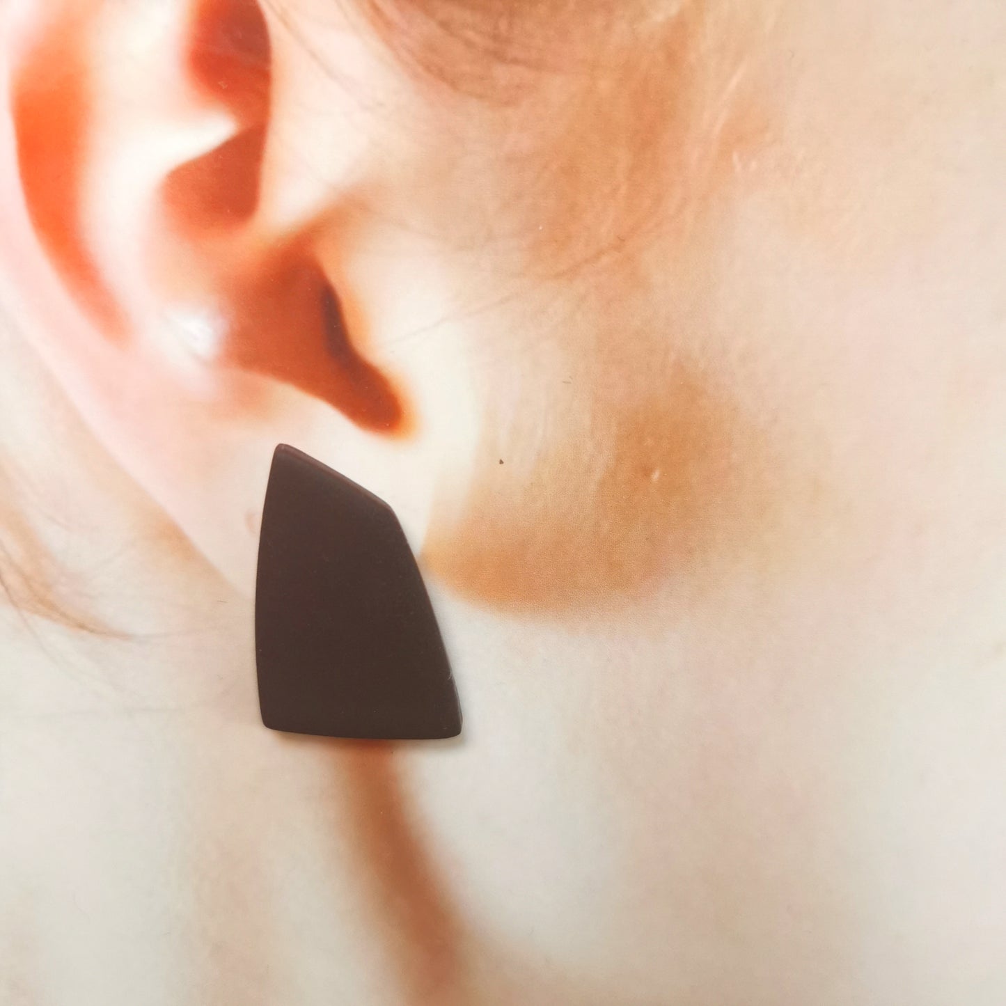 FALL Geo stud earring
