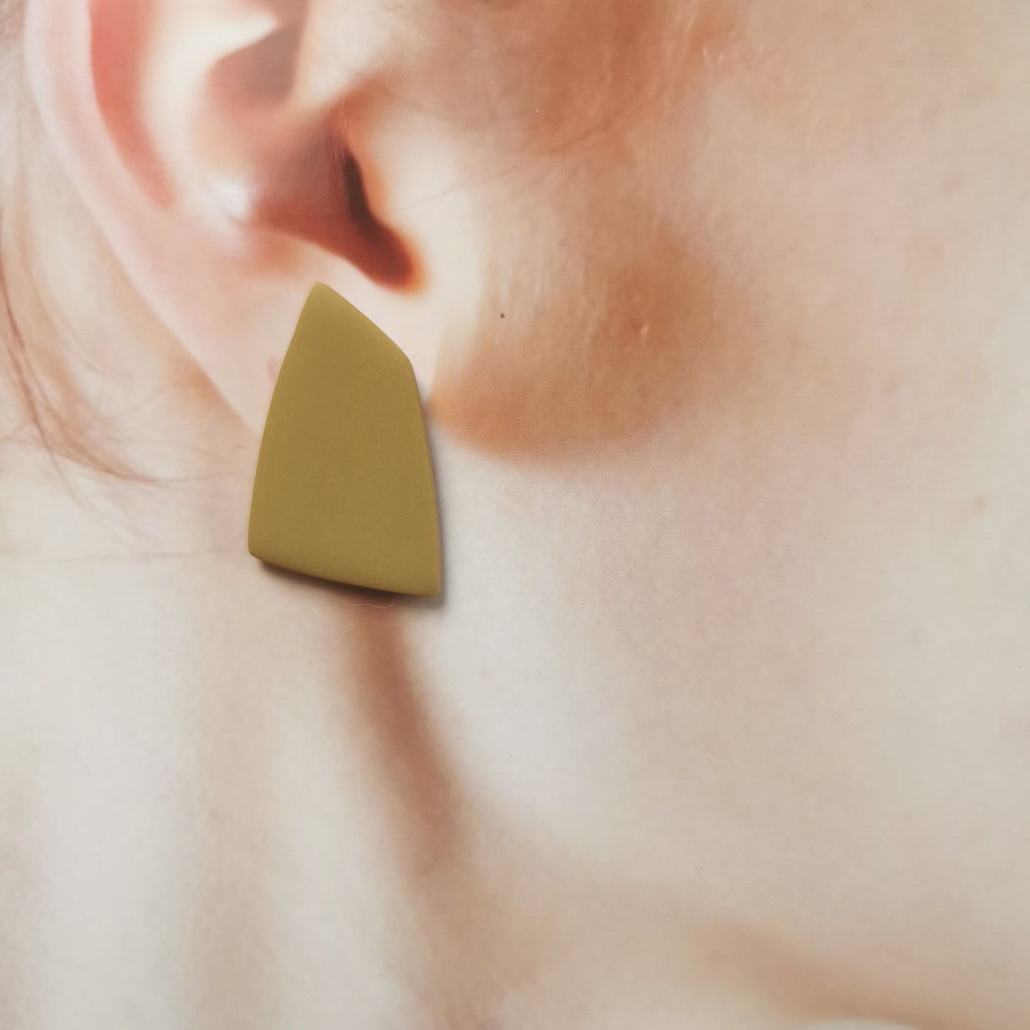 FALL Geo stud earring