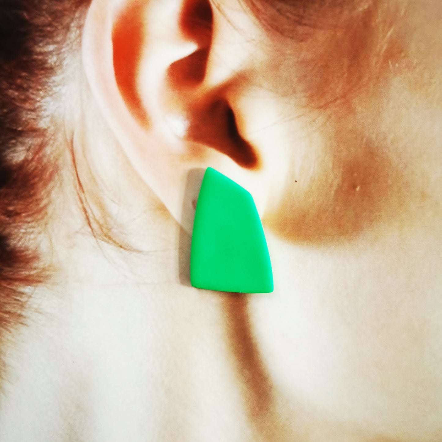 80's geo stud earing
