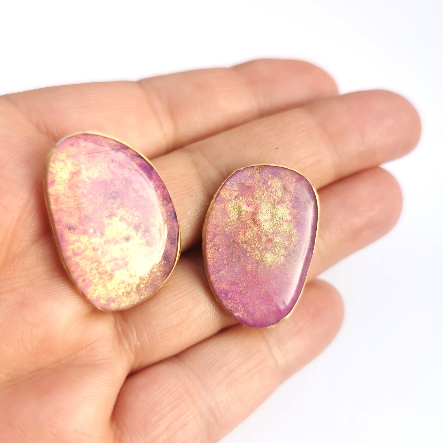 Pink bliss organic stud