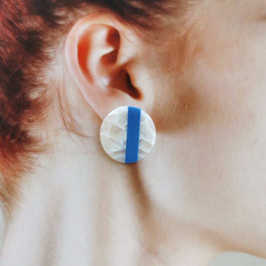 80's quartz maxi stud earring