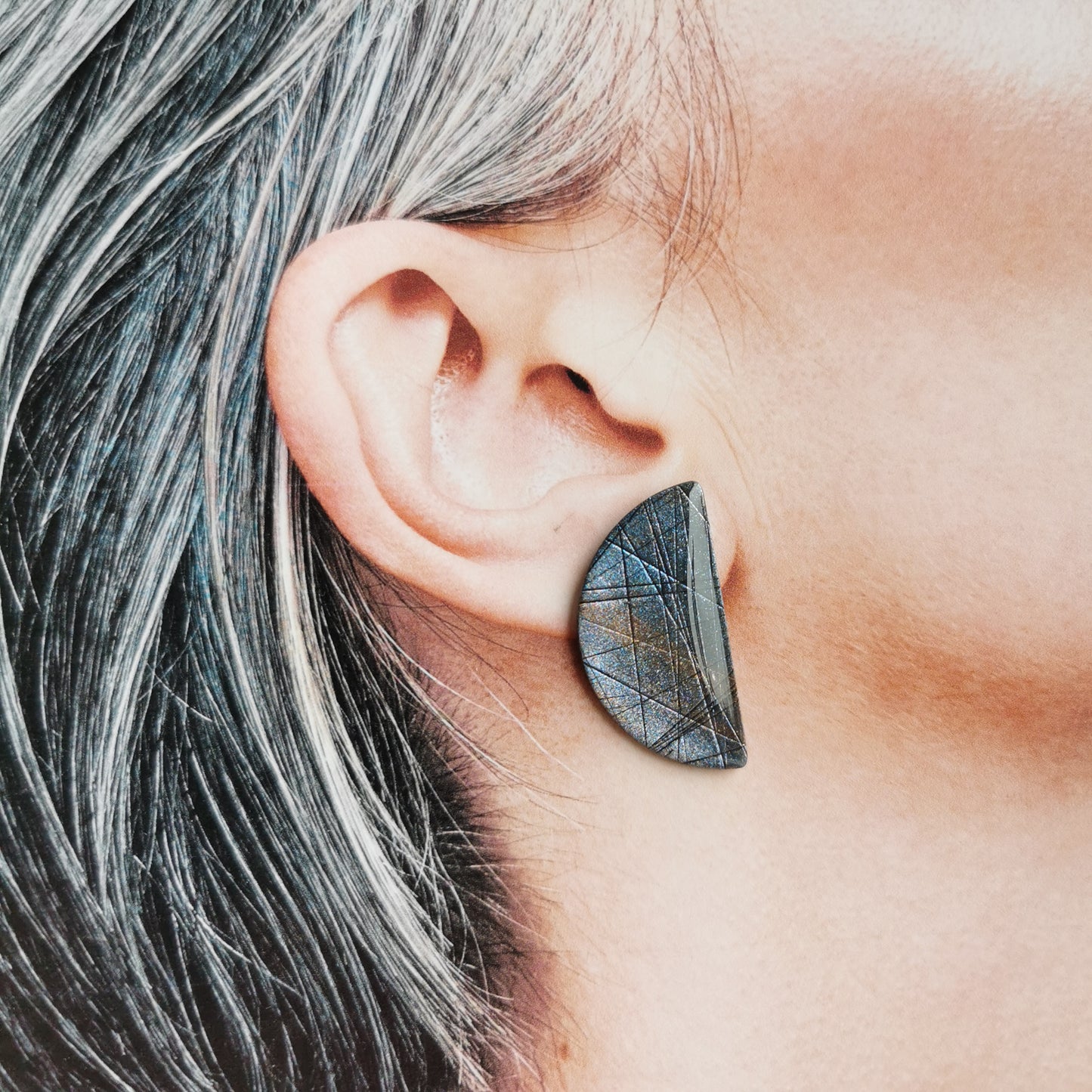 Labradoriet maxi stud