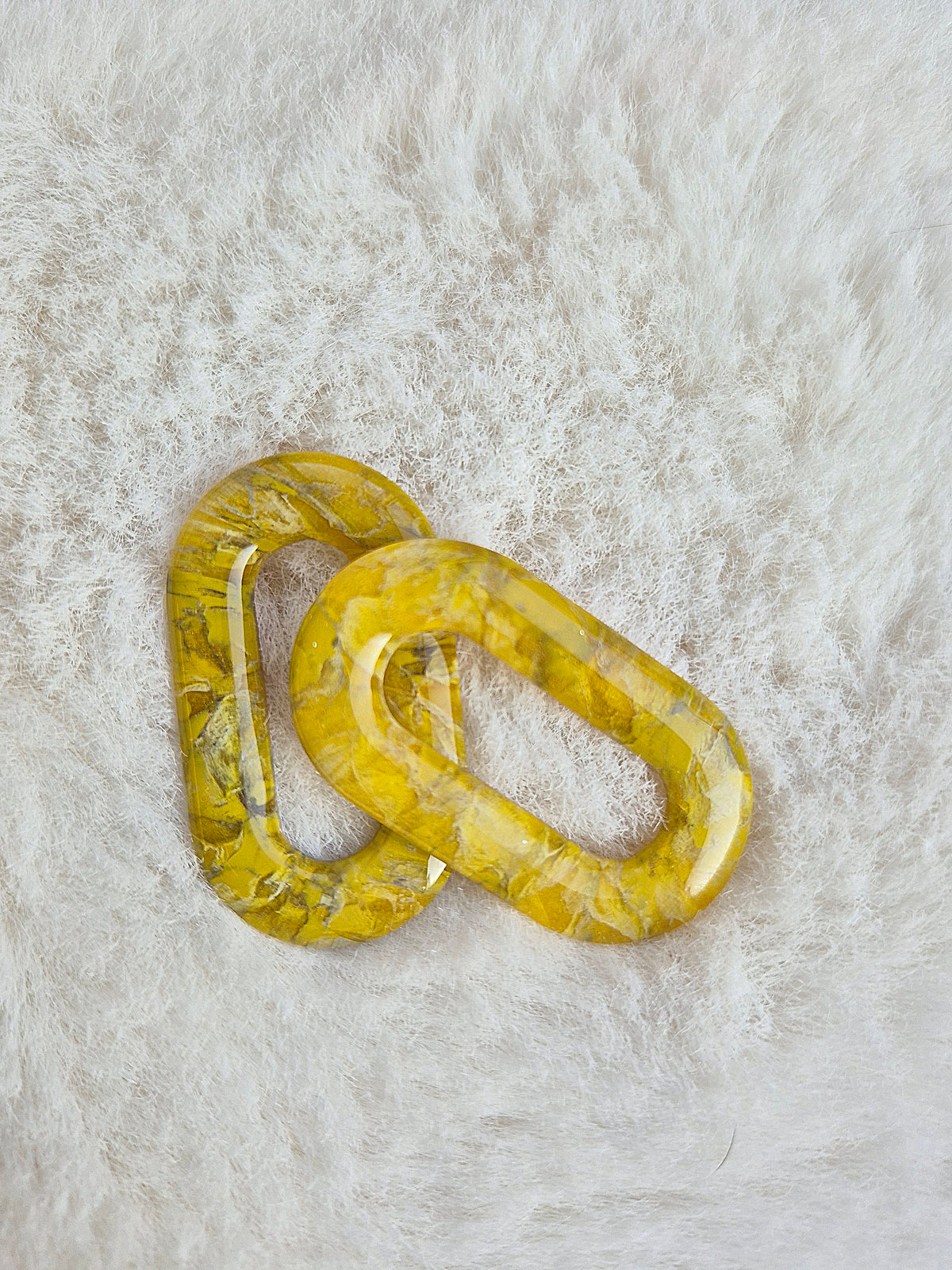 Chartreuse donut stud