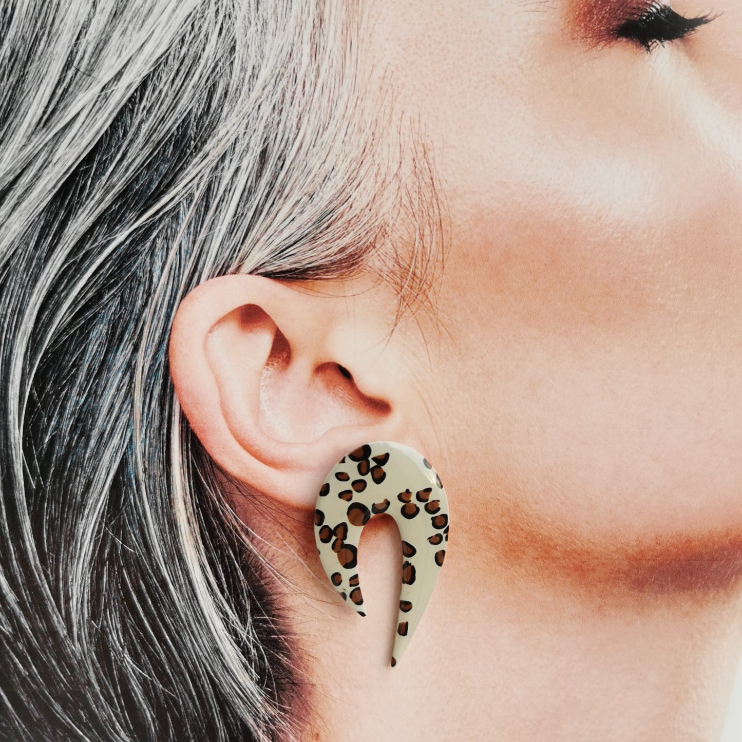 'Jungle' maxi statement stud