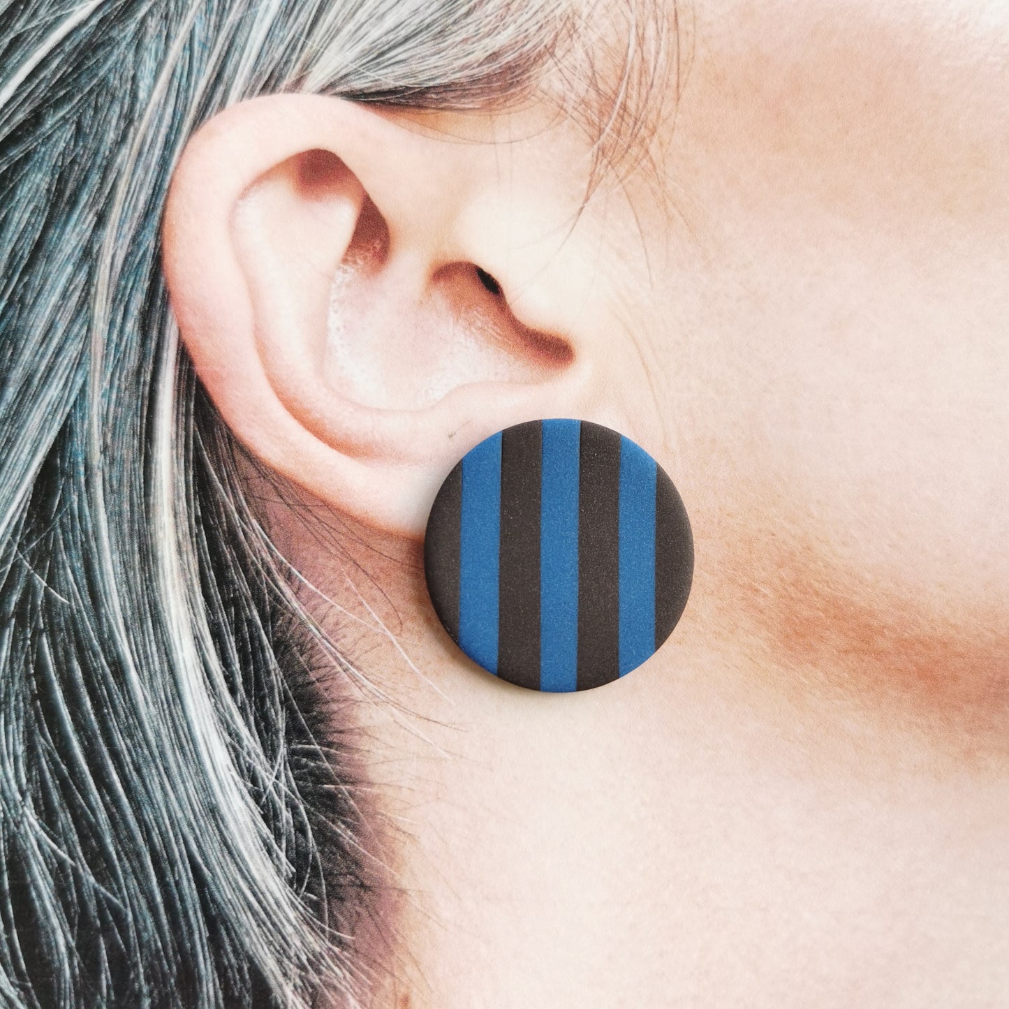 STRIPED fall stud 3cm