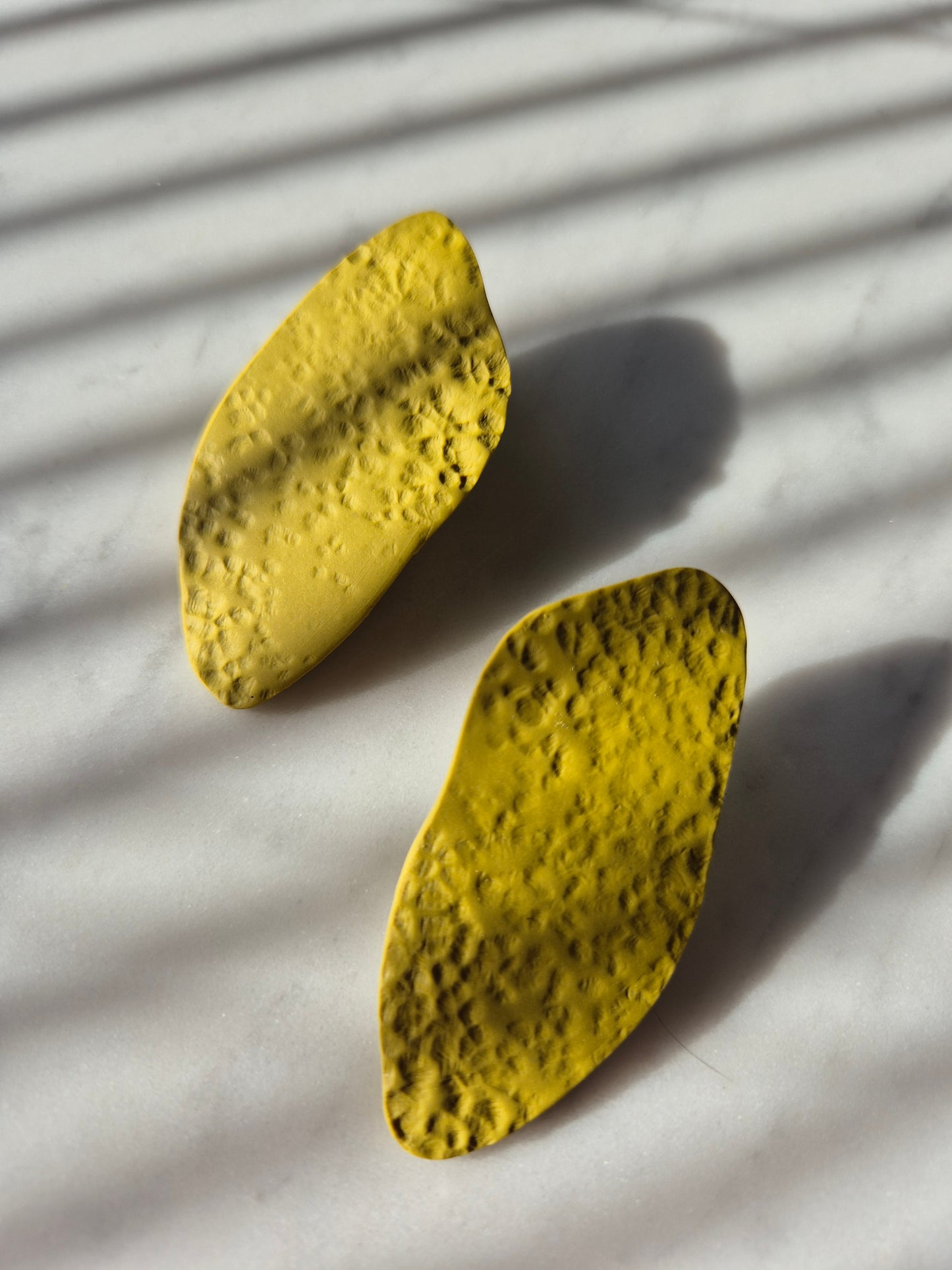 Textured big statement stud