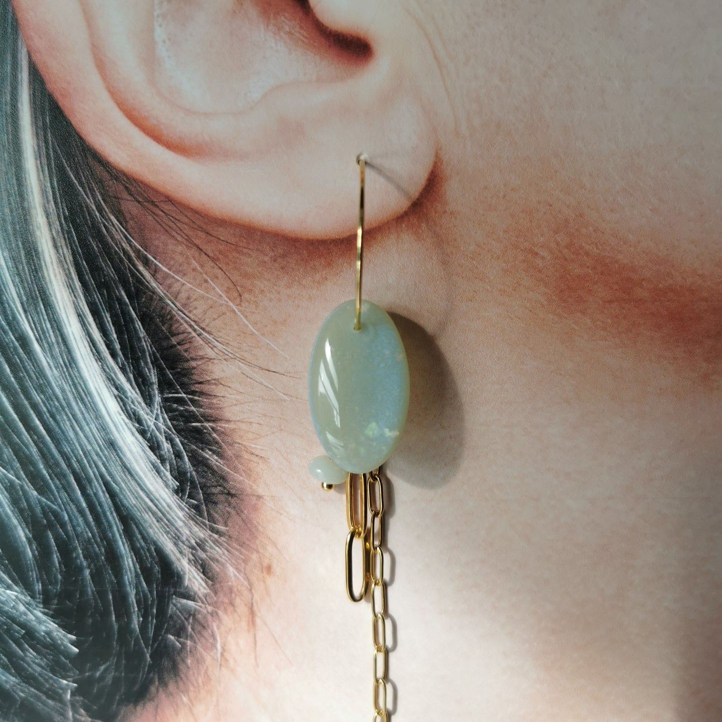 'serenity' charm hoop