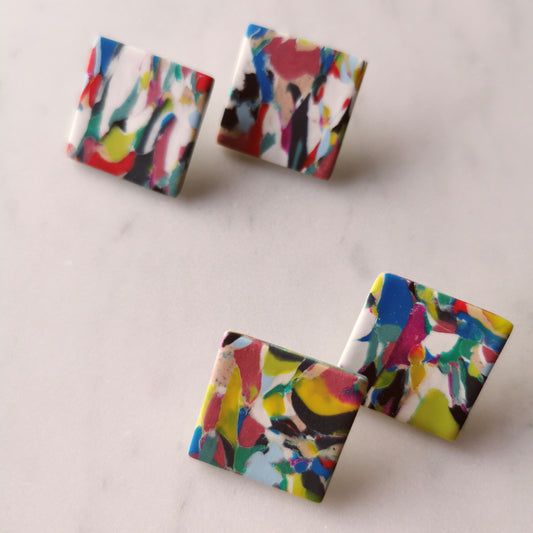 Dopamine square stud