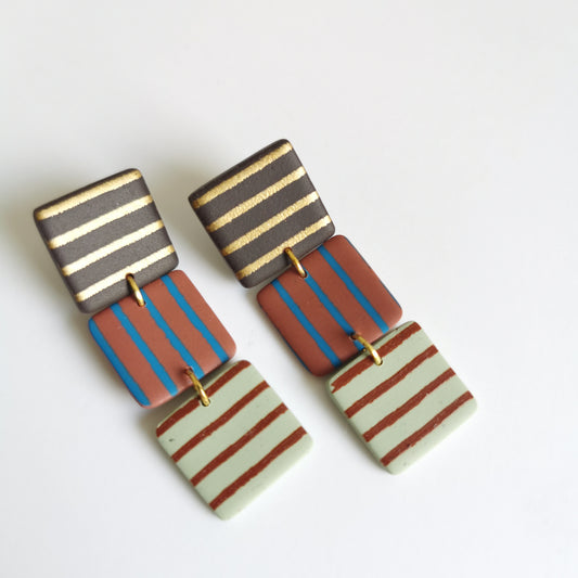 STRIPED fall dangles