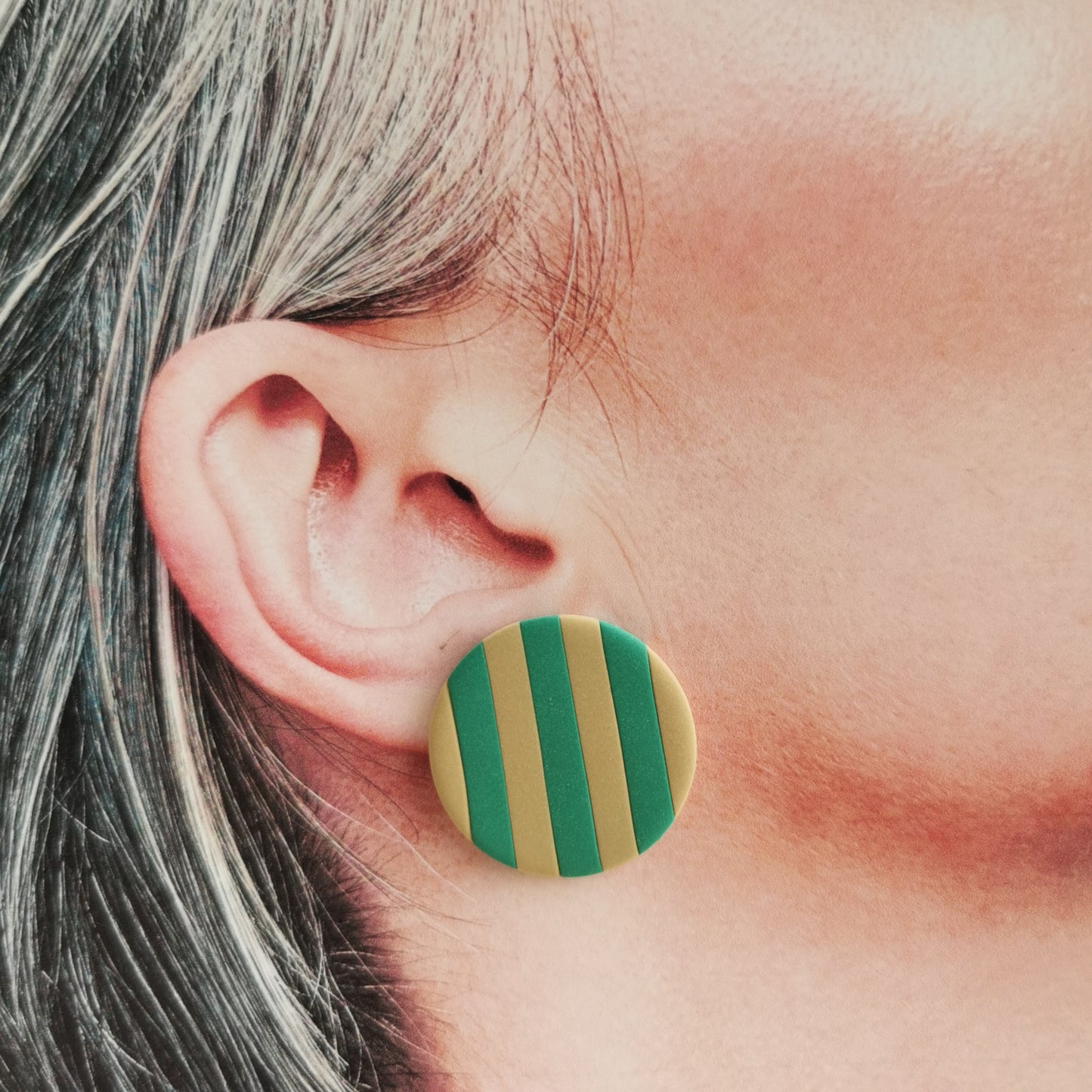 STRIPED fall stud 3cm