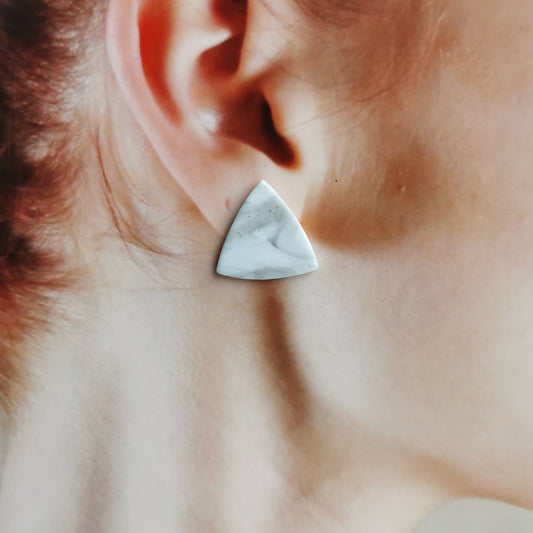 Triangle stud earring