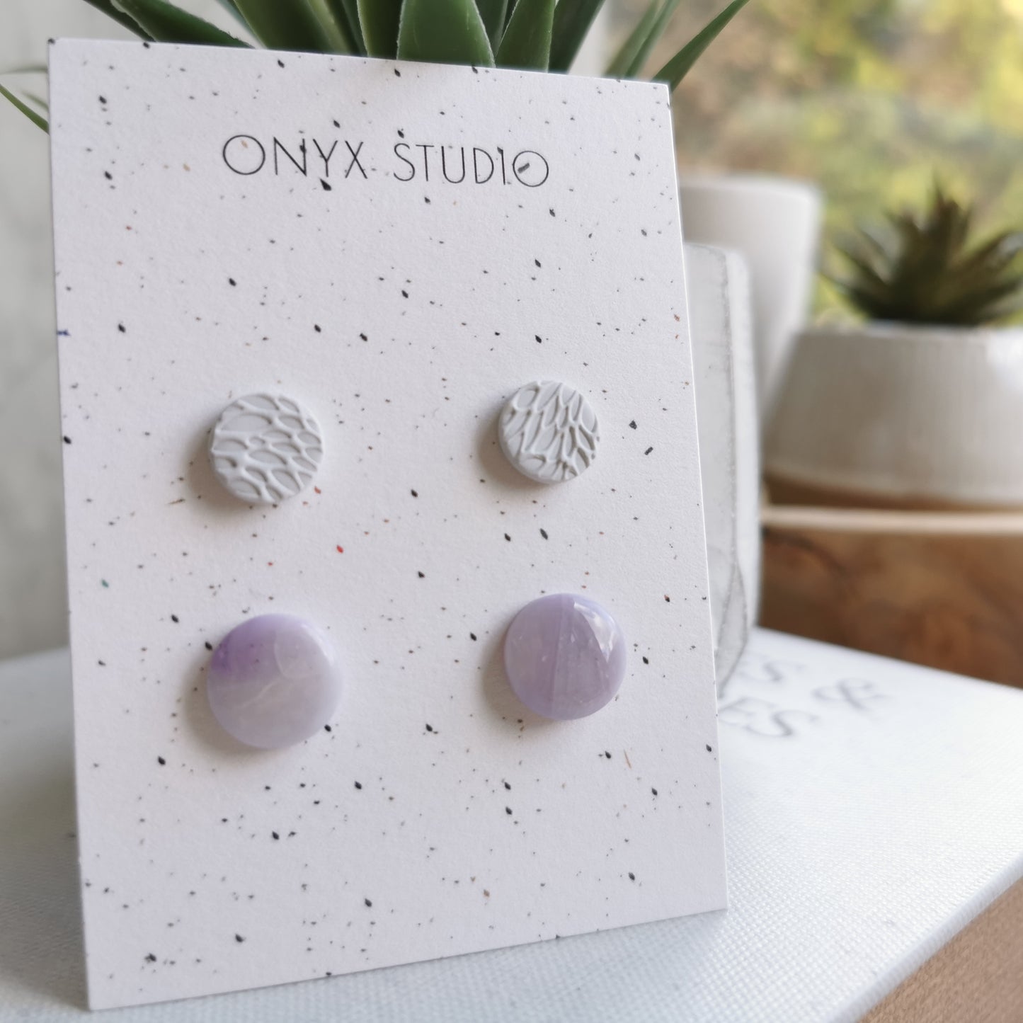 Stud oorbellen, 2pack, ROMANTIC