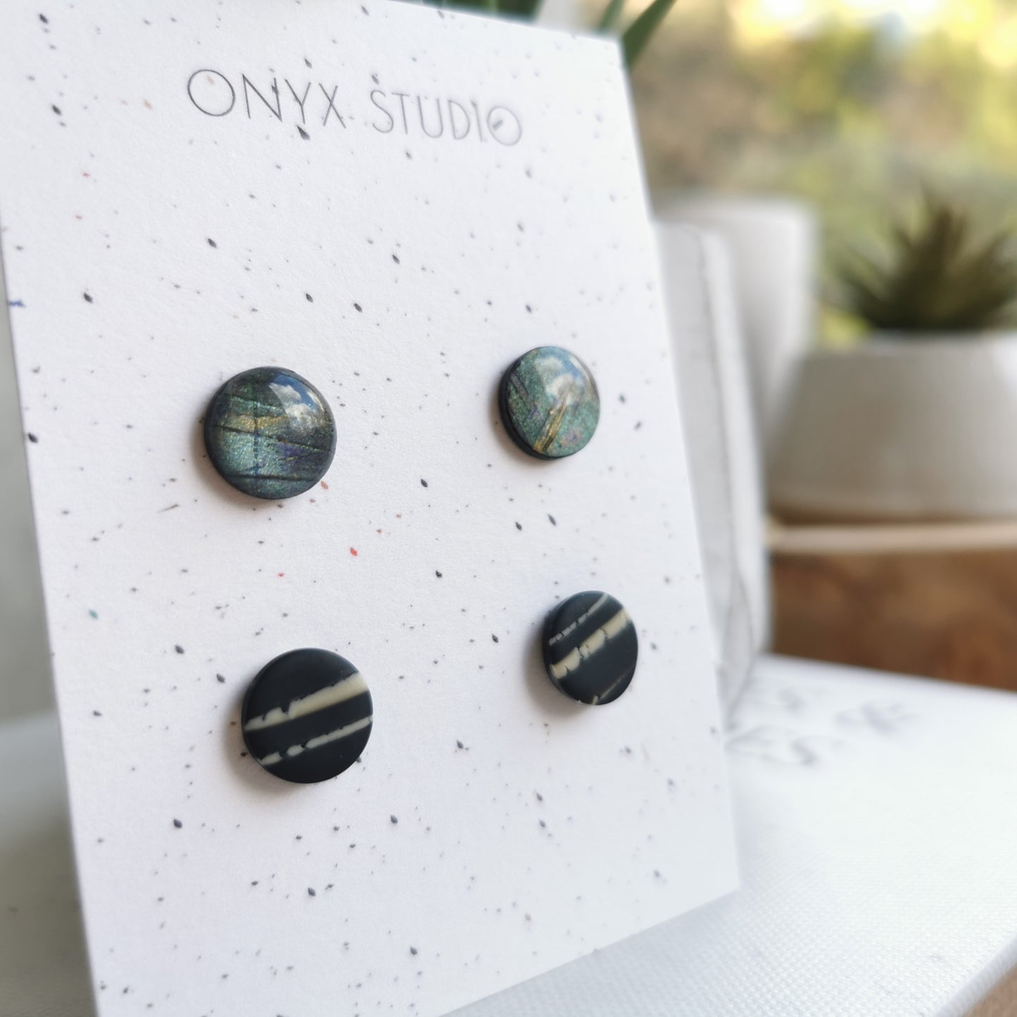 Stud oorbellen, 2pack, ETERNAL