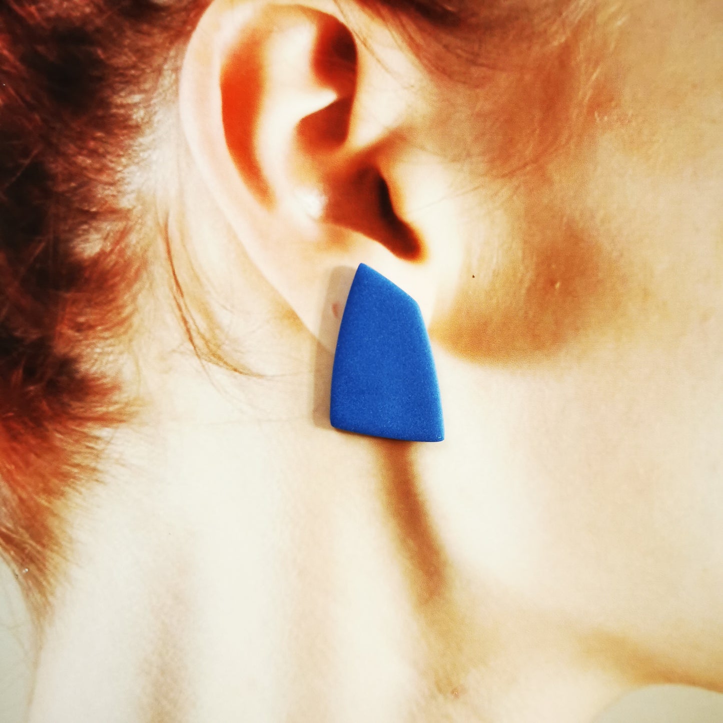 80's geo stud earing