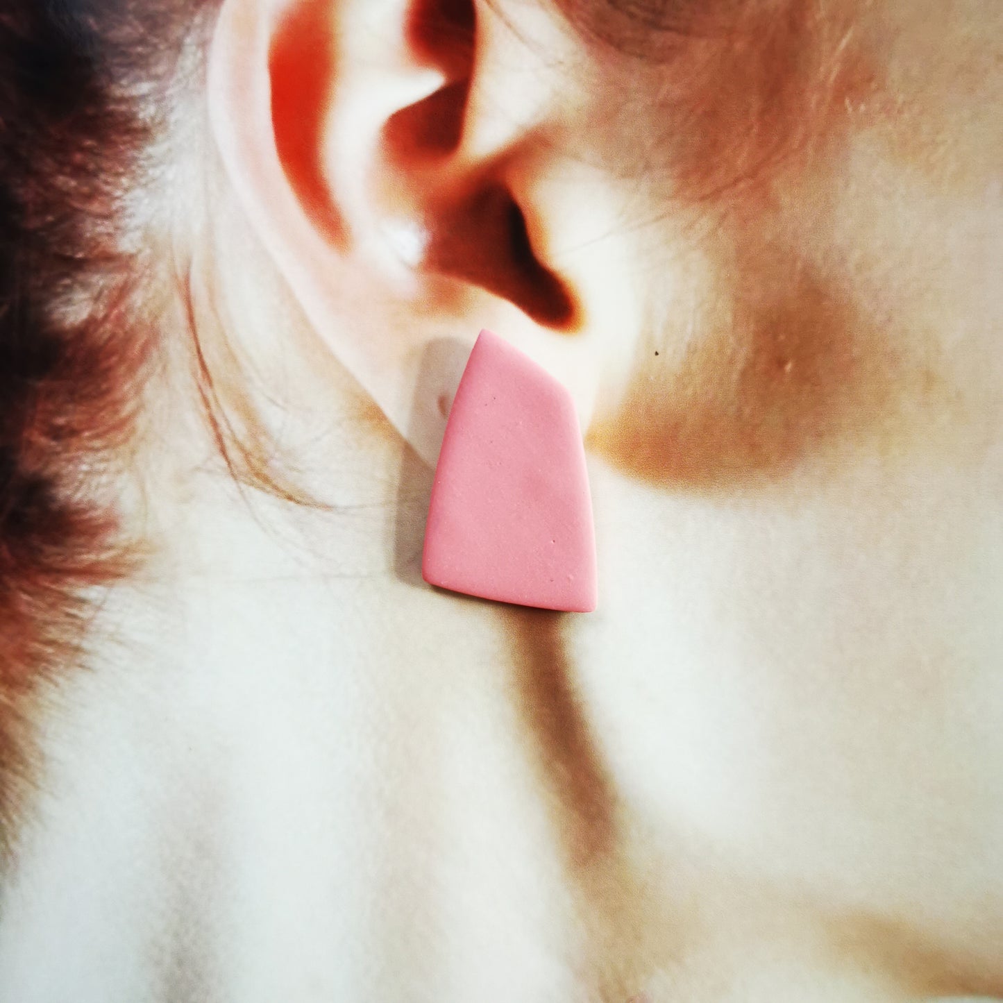 80's geo stud earing